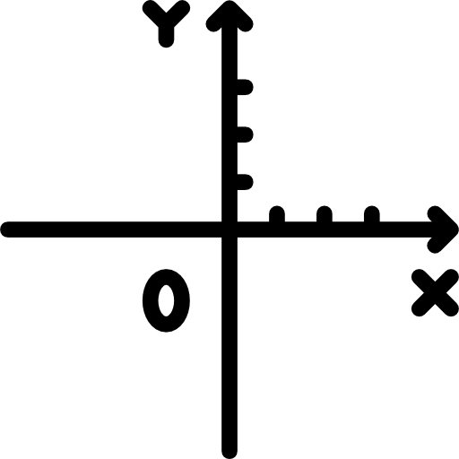Cartesian coordinate system icon