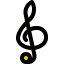Treble clef icon 64x64