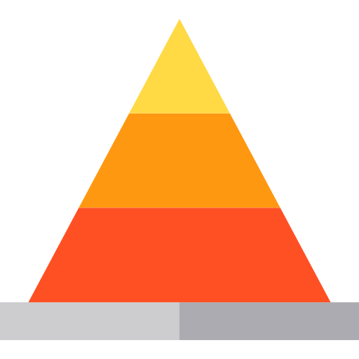 Pyramid chart icon