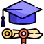 Graduate cap icon 64x64