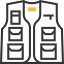 Fishing vest icon 64x64