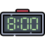 Digital clock icon 64x64