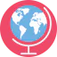 Earth globe icon 64x64