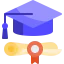 Graduate cap icon 64x64