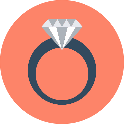 Diamond ring icon