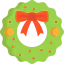 Christmas wreath icon 64x64