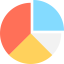 Pie chart ícono 64x64