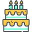 Birthday cake icon 64x64