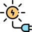 Sun energy icon 64x64