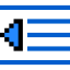Outdent Symbol 64x64