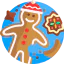 Gingerbread man ícono 64x64