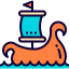 Viking ship icon 64x64