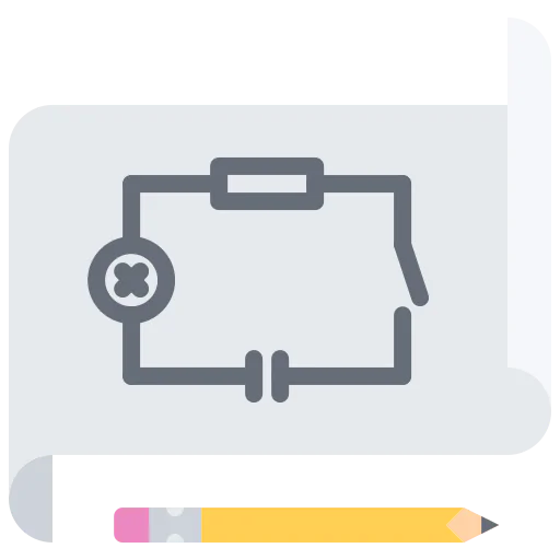 Electrical circuit icon