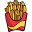 French fries icon 64x64