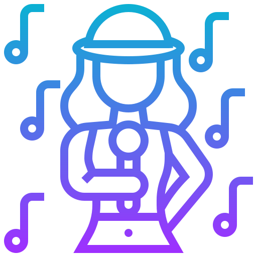Singing icon