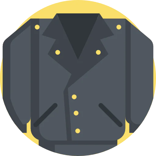 Leather jacket icon