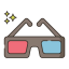 3d glasses icône 64x64