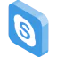 Skype Symbol 64x64