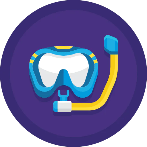 Diving mask icon