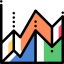 Line chart biểu tượng 64x64