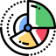 Pie chart ícono 64x64