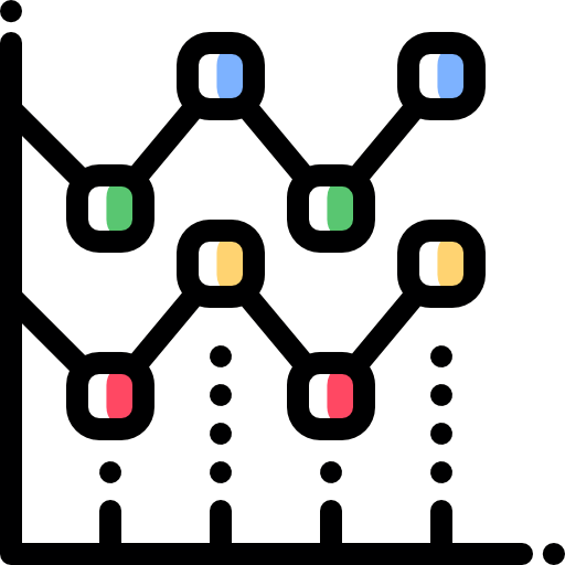 Line chart icon