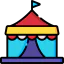 Circus tent icon 64x64