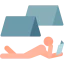 Sunbathing icon 64x64