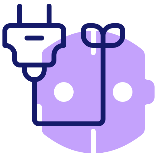 Electric plug icon