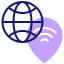 Earth globe icon 64x64