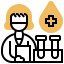 Blood test icon 64x64