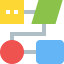 Flow chart icon 64x64