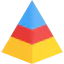 Pyramid chart icon 64x64