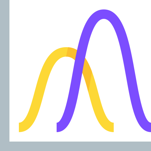 Line graph icon