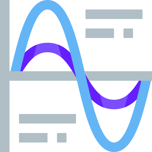 Line graph icon