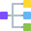 Flow chart icon 64x64