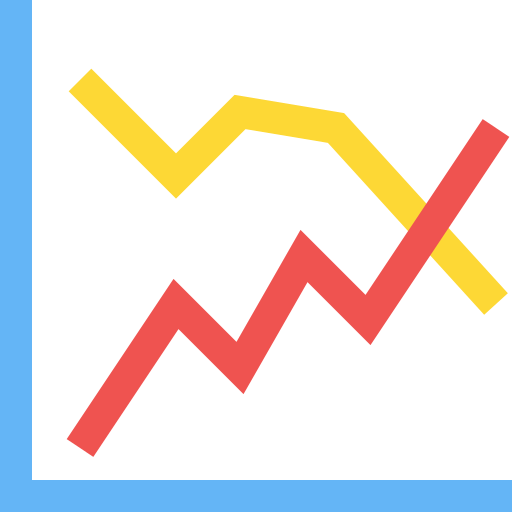 Line chart icon
