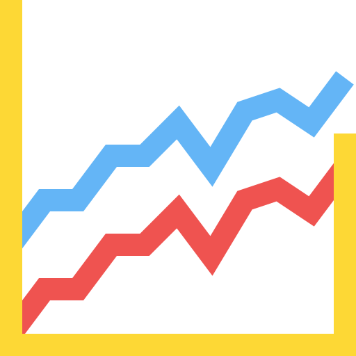 Line chart icon