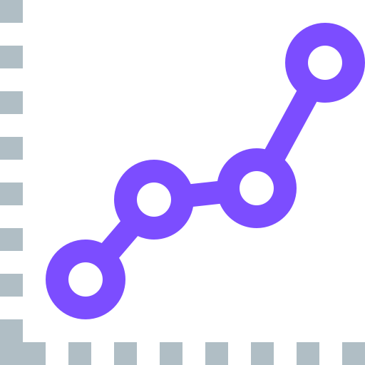 Line chart icon