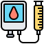 Blood bag icon 64x64