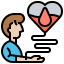 Blood donation icon 64x64