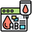 Blood test icon 64x64