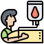 Blood transfusion icon 64x64