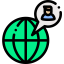 Globe grid icon 64x64