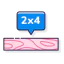Wood plank icon 64x64