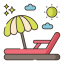 Beach chair ícono 64x64