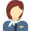 Stewardess icon 64x64
