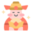 God of wealth icon 64x64
