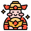 God of wealth icon 64x64