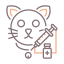 Animal vaccination icon 64x64